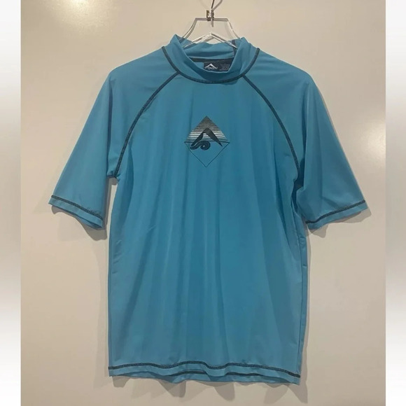 Kanu Mercury‎ UPF 50+ Sun Protective Rashguard Swim Shirt Mens Large (38) - Picture 1 of 5